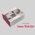 Inner Dish Set of 2 HeatsBox , leak-proof stainless steel bowls with divider (925 ml)